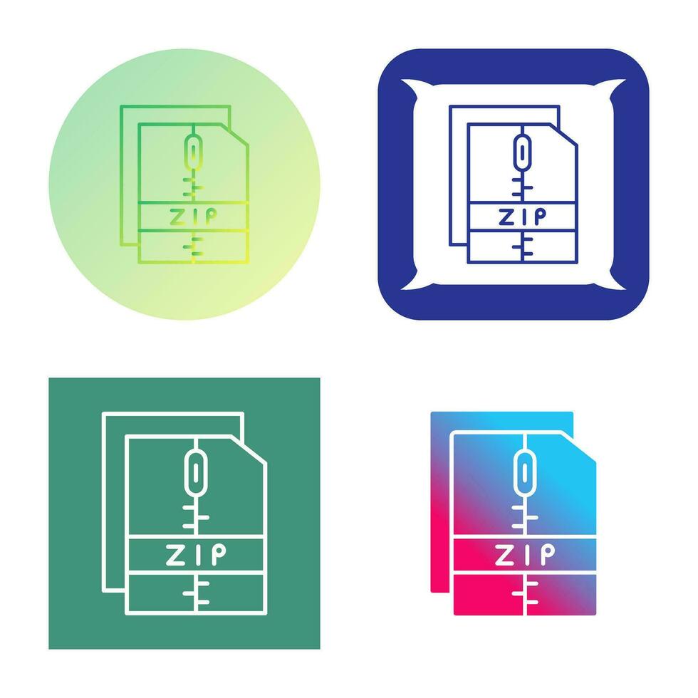 ritssluiting het dossier vector icoon