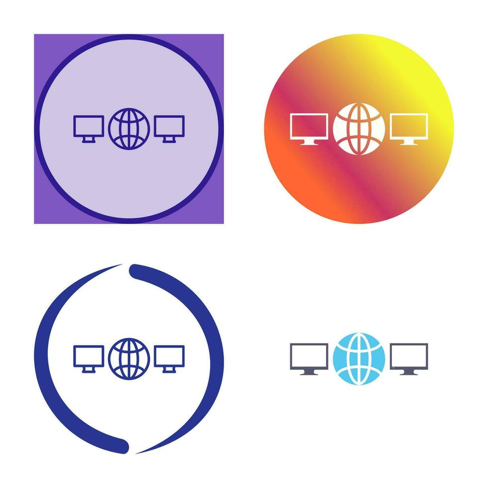 uniek netwerken vector icoon