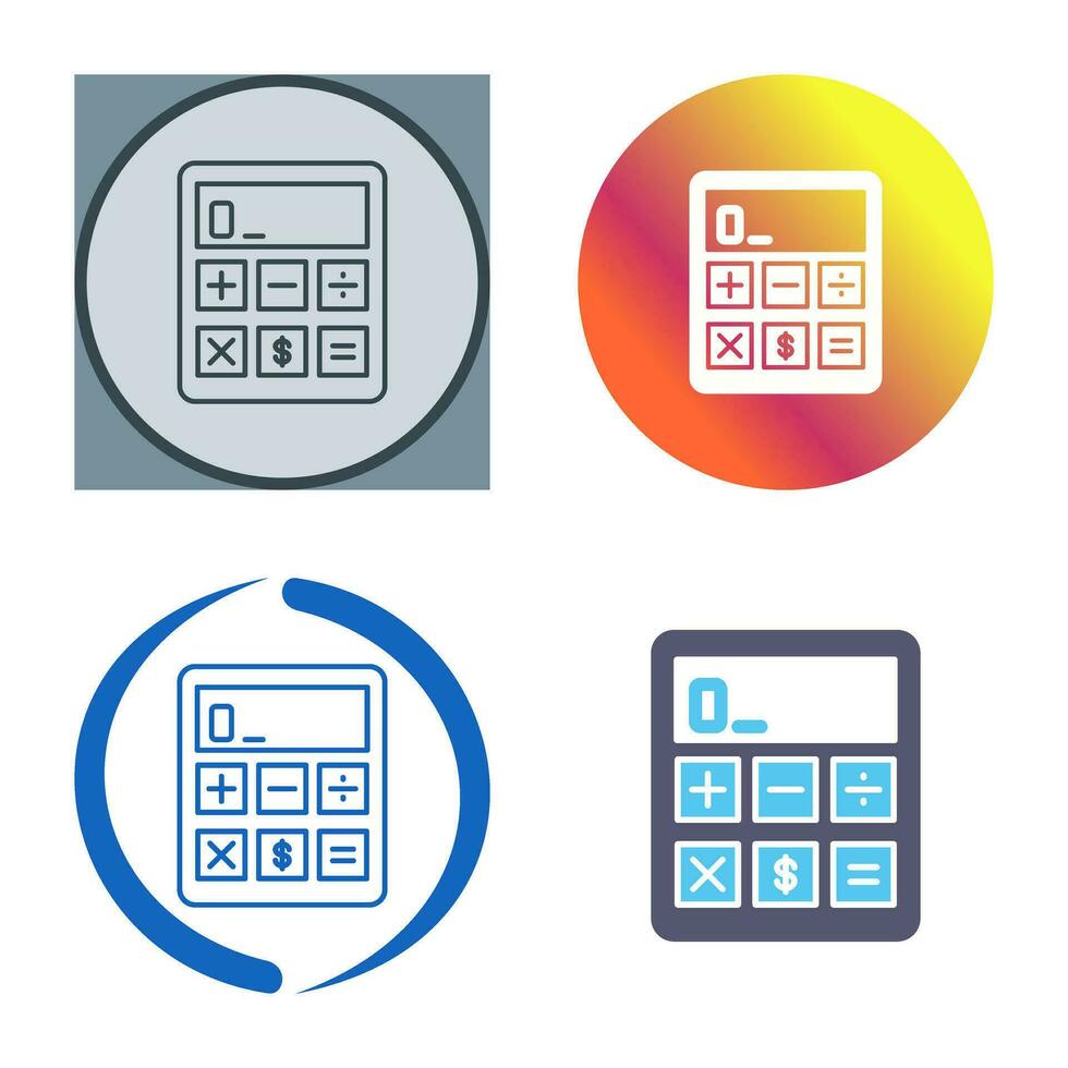 rekenmachine vector pictogram