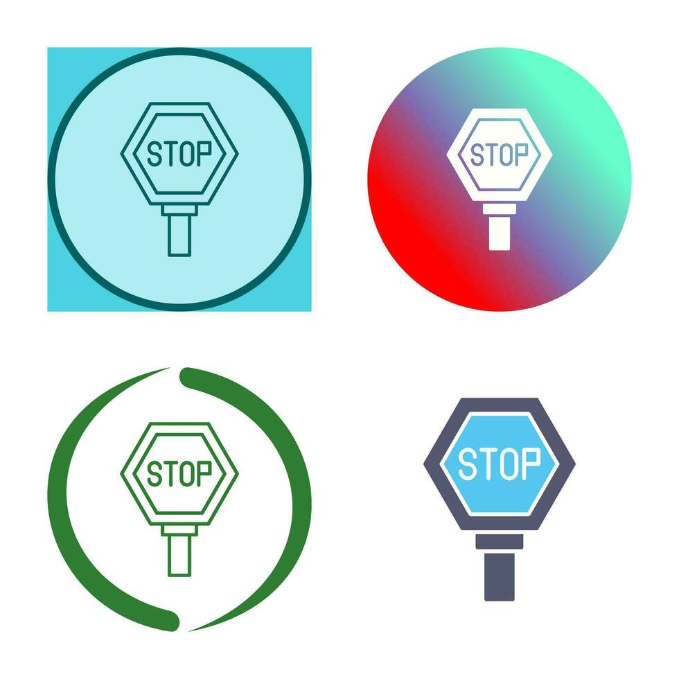 stopbord vector pictogram