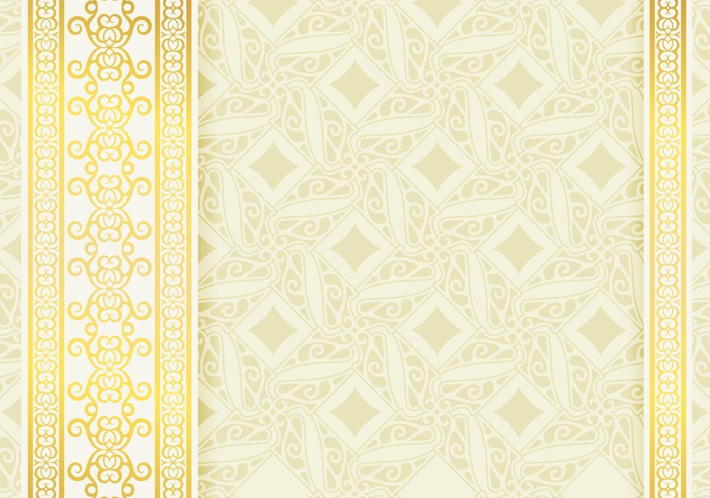 luxe witte kalligrafie swirl grens achtergrond vector