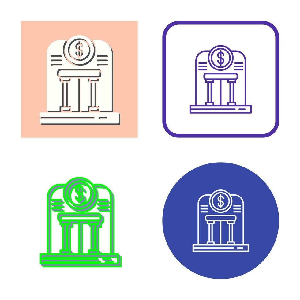 bank vector pictogram