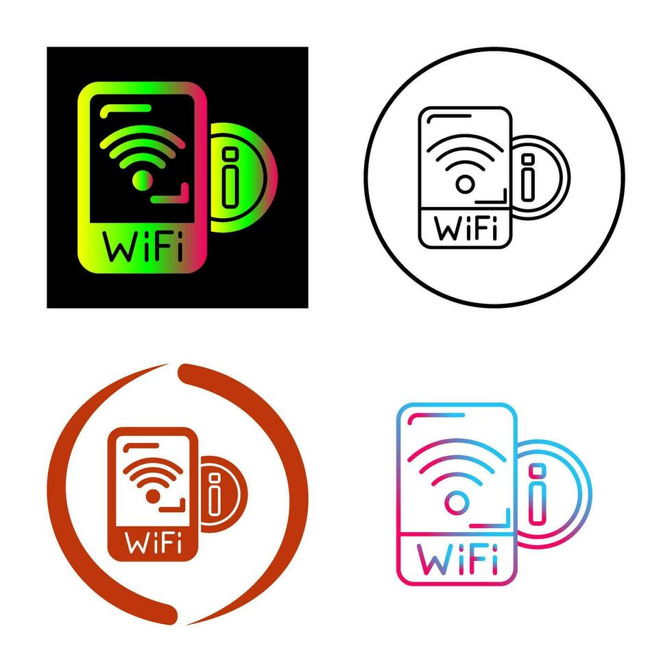 Wifi signaal vector icoon