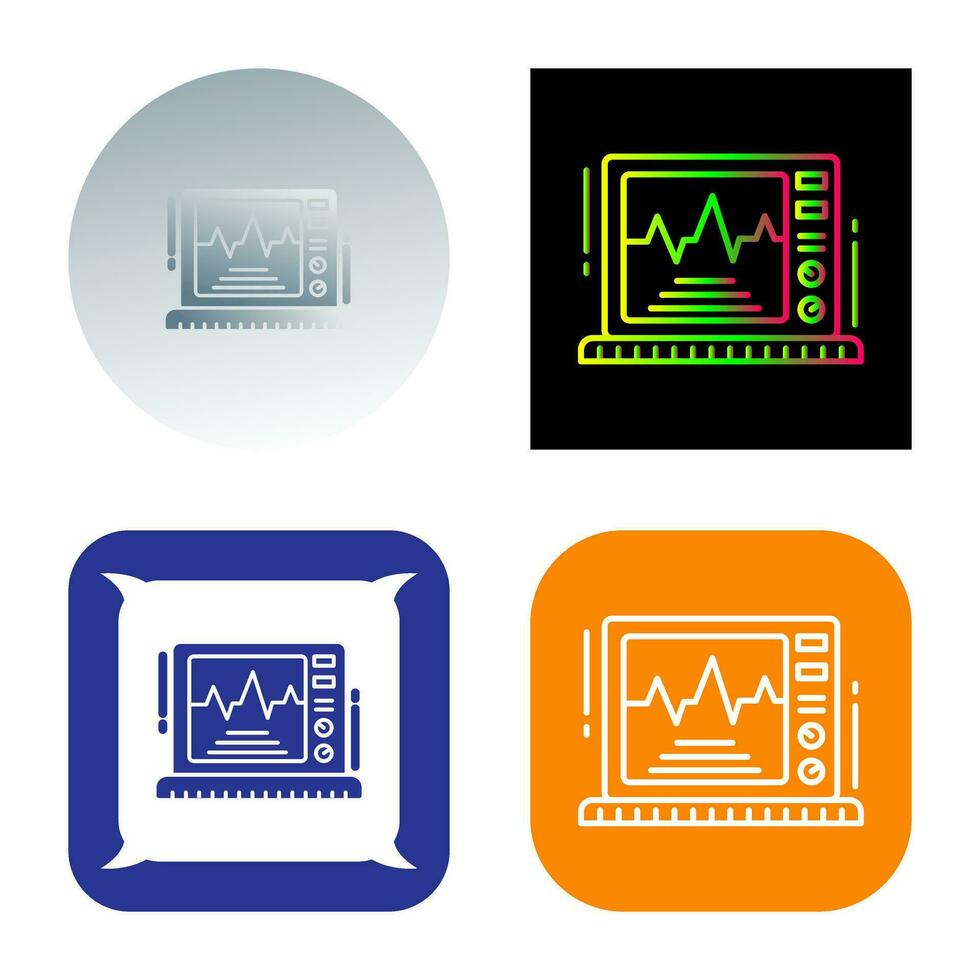 ekg toezicht houden op vector icoon