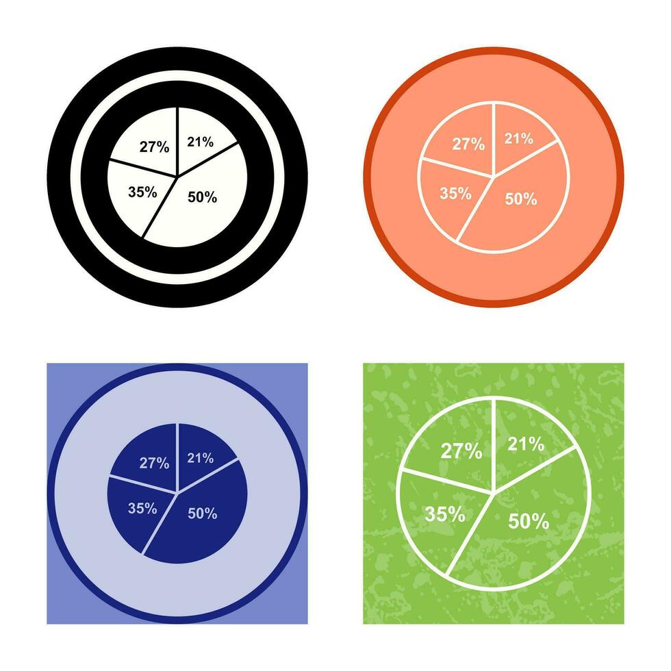 cirkeldiagram vector pictogram