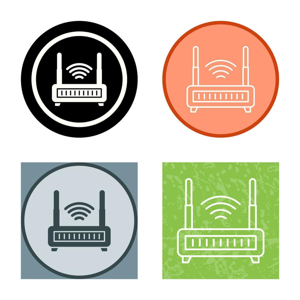 Wifi router vector icoon