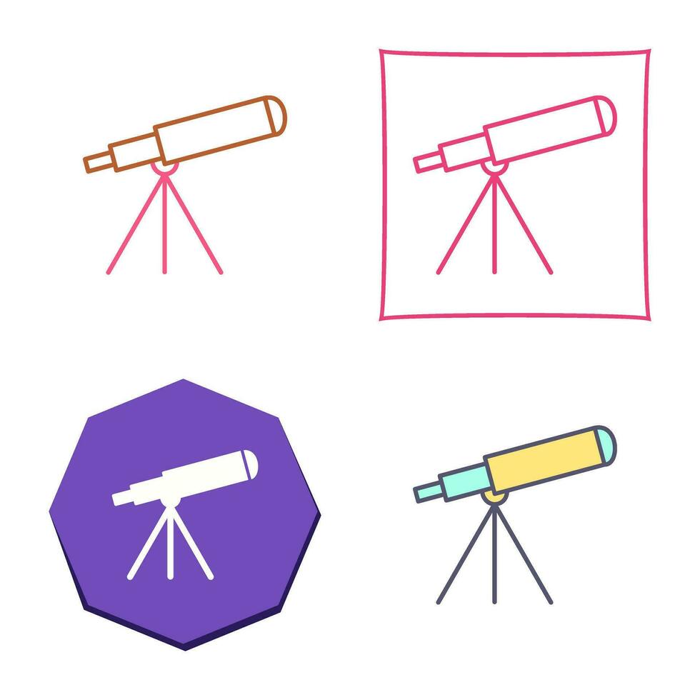 telescoop vector pictogram