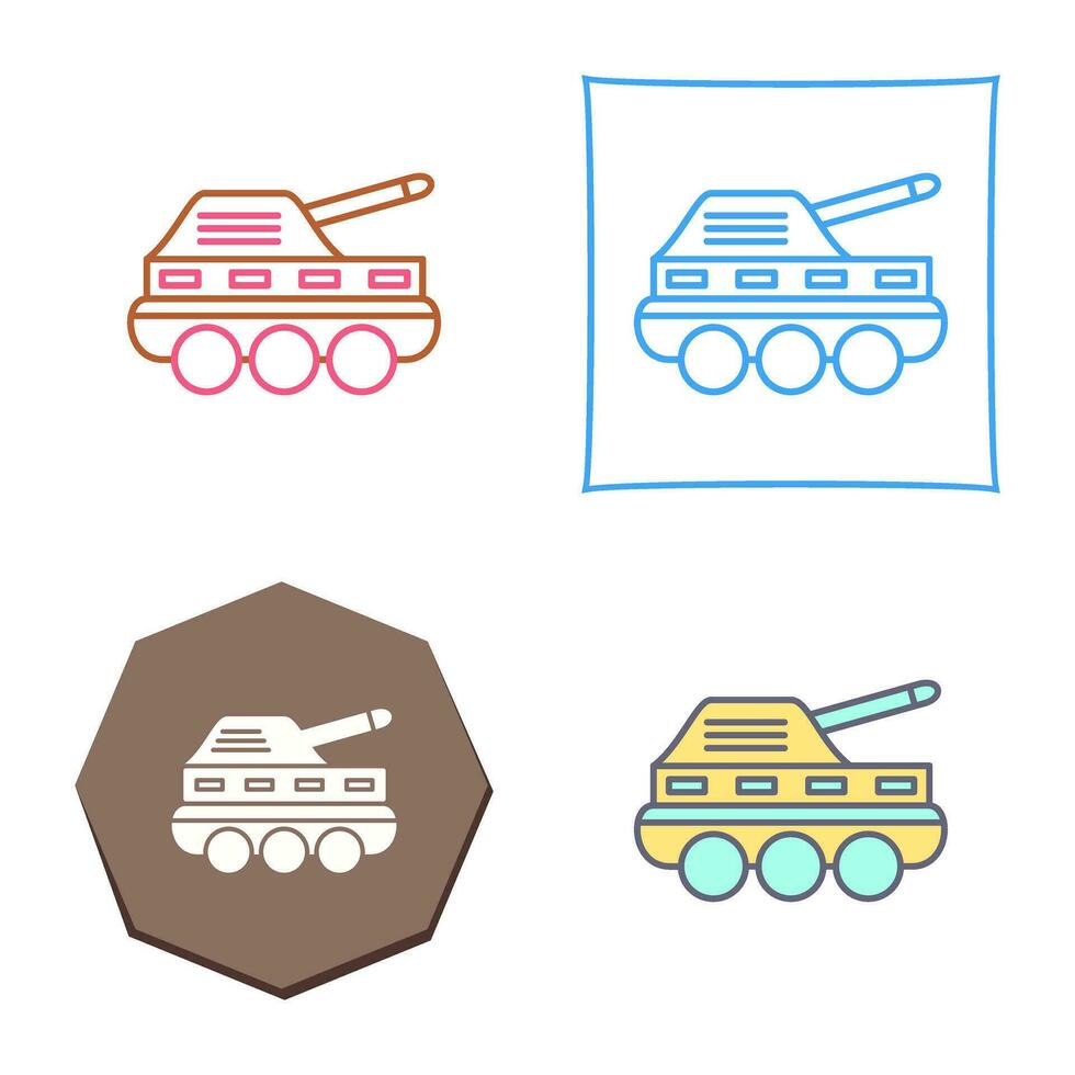 infanterie tank vector icoon