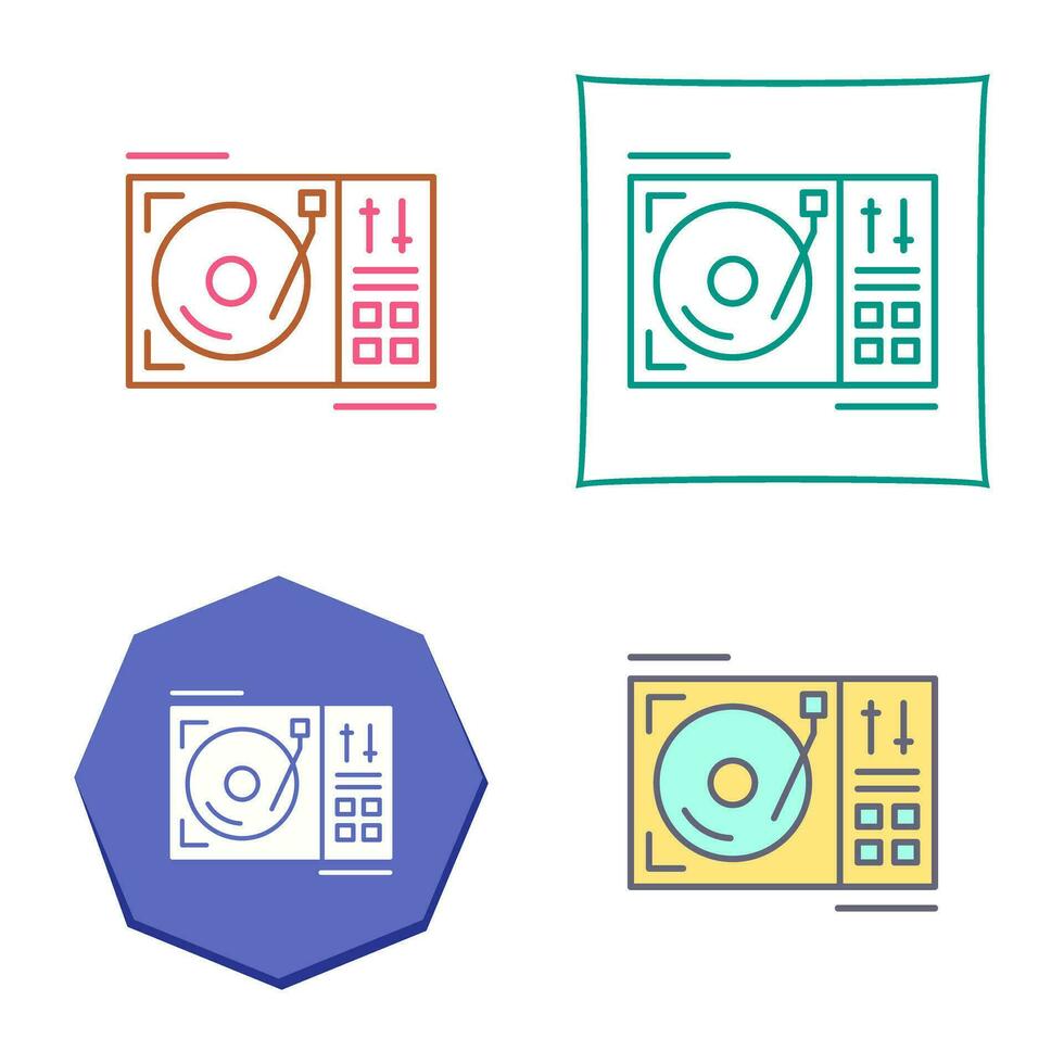 draaitafel vector pictogram