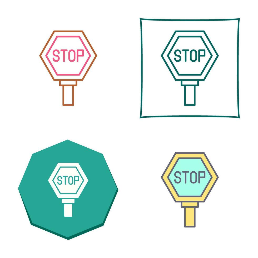 stopbord vector pictogram