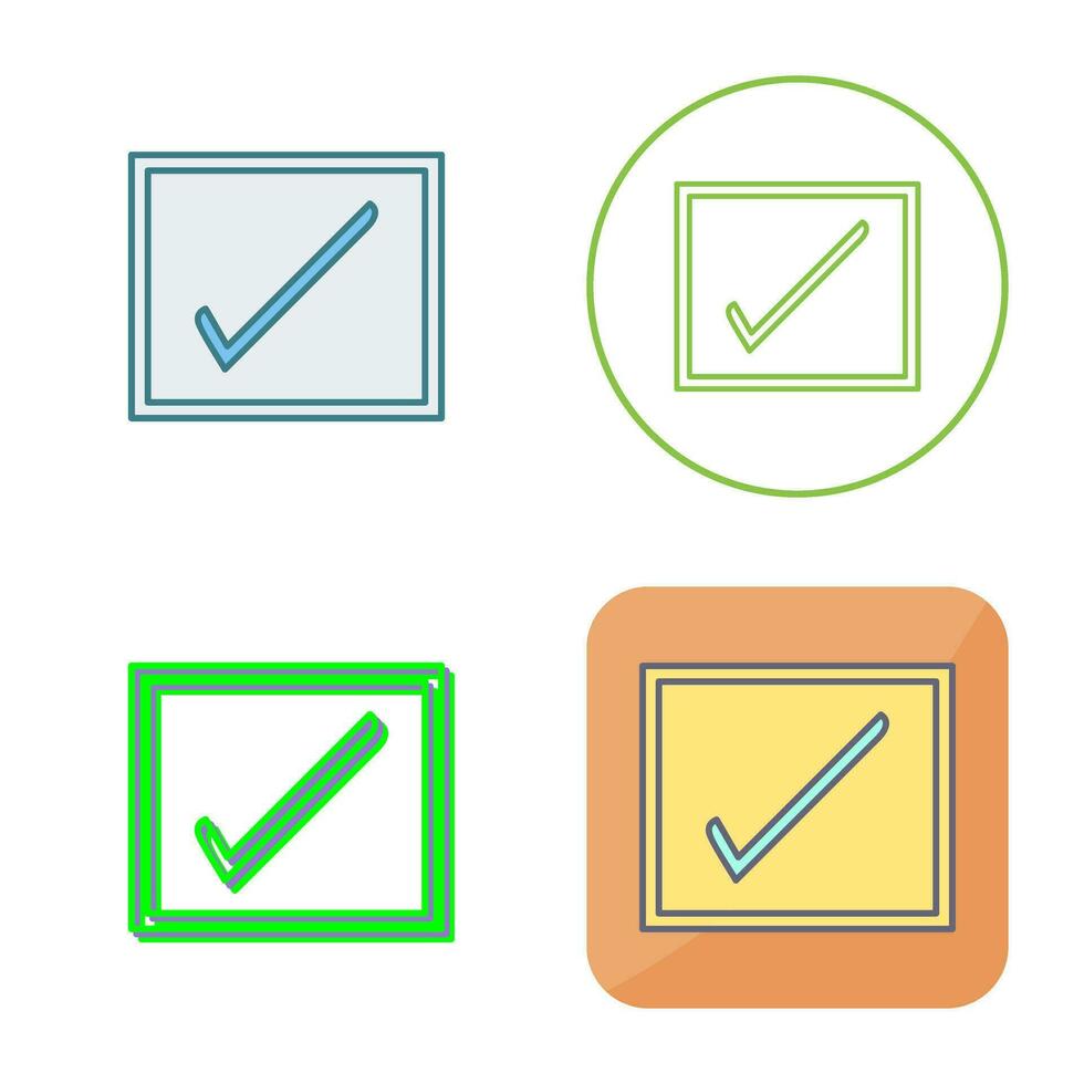 checkbox vector icoon