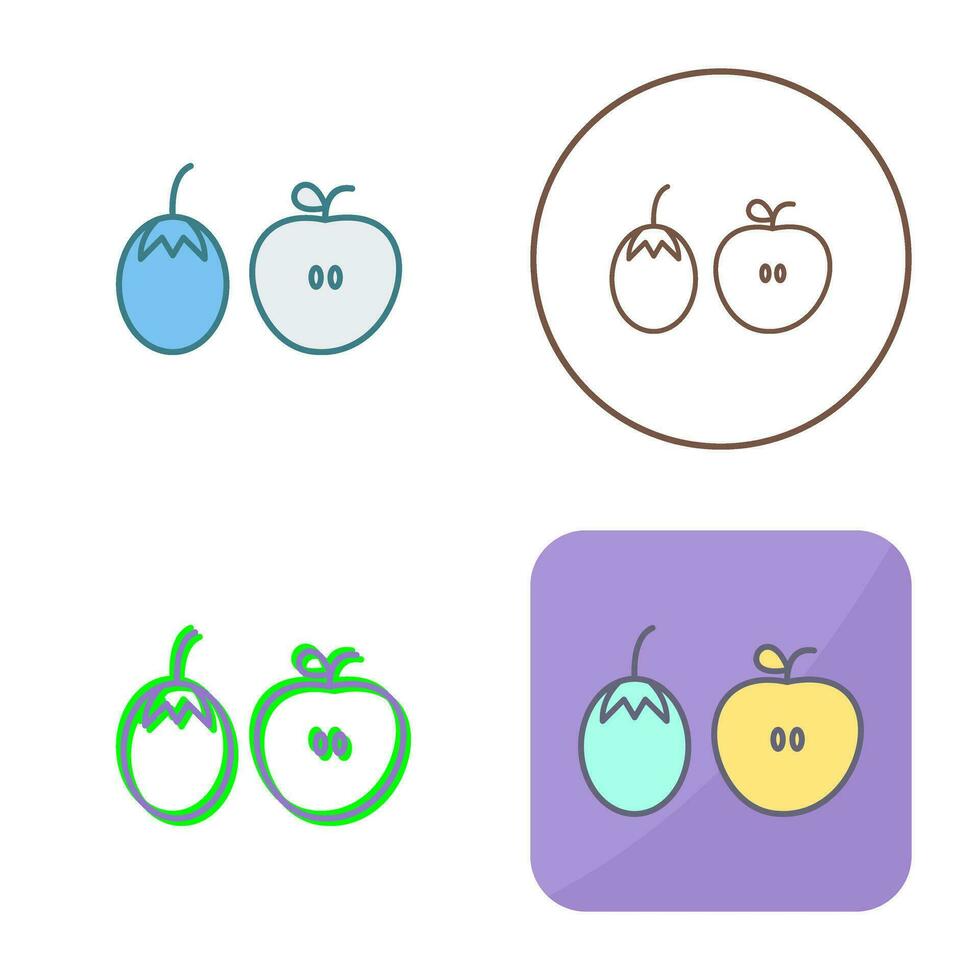 fruit en vgroenten vector icoon