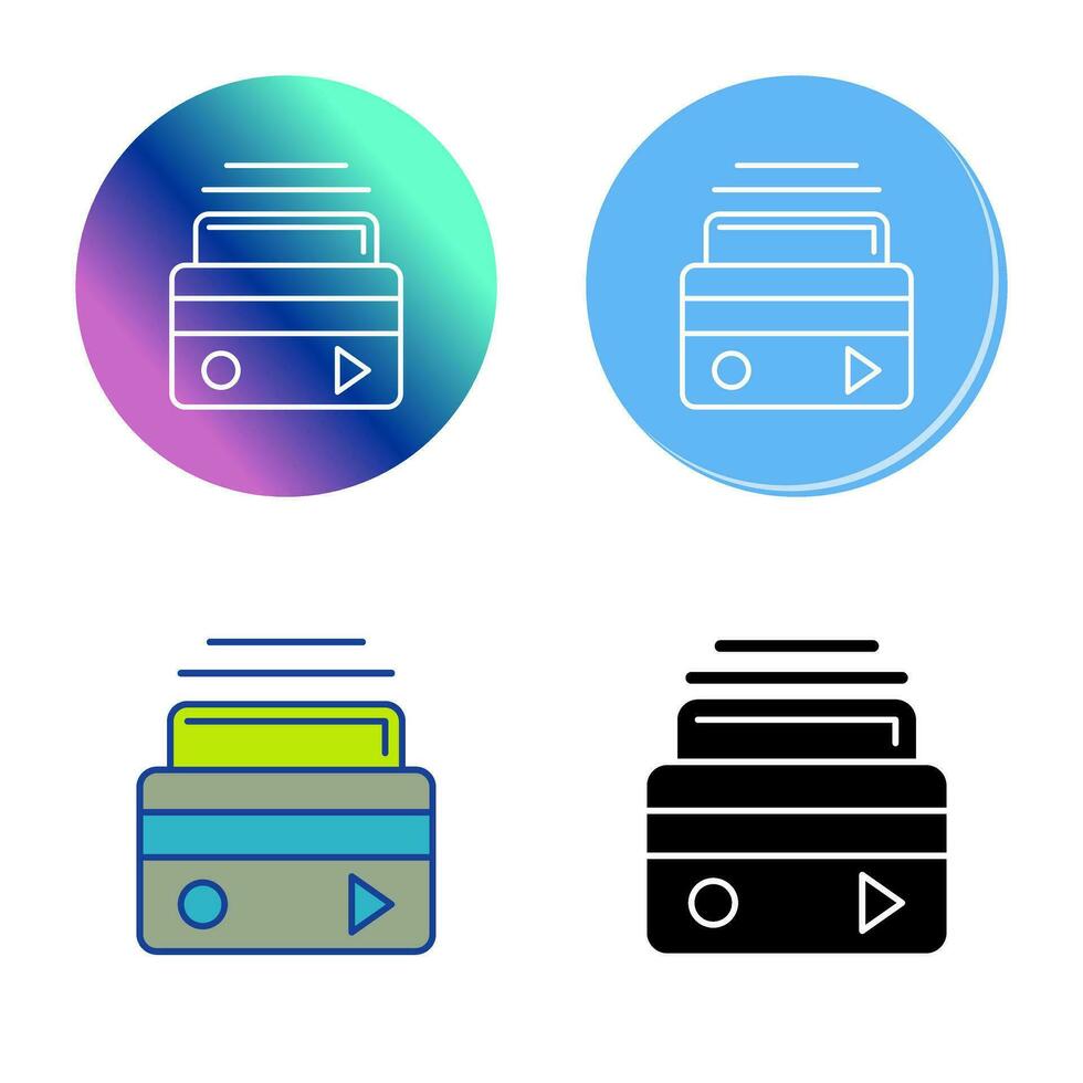 ATM-kaart vector pictogram