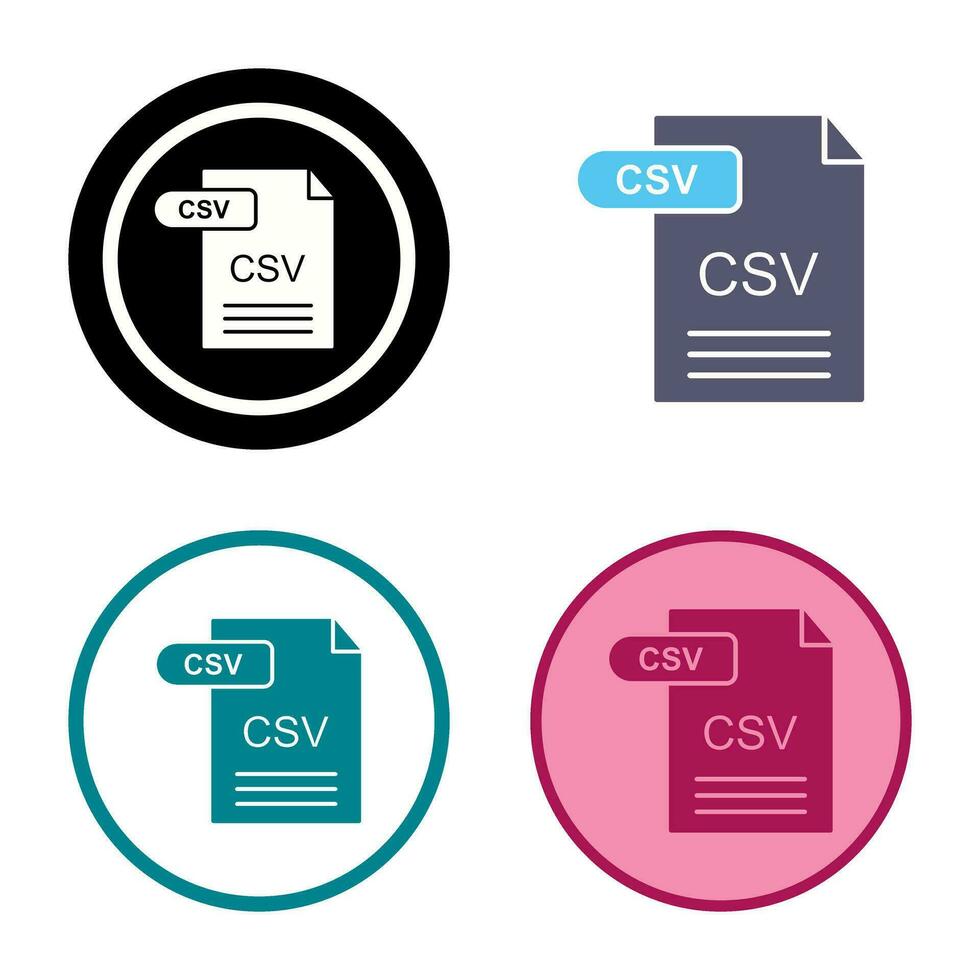 csv vector icoon