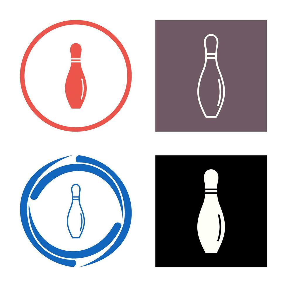 bowling pin vector icon