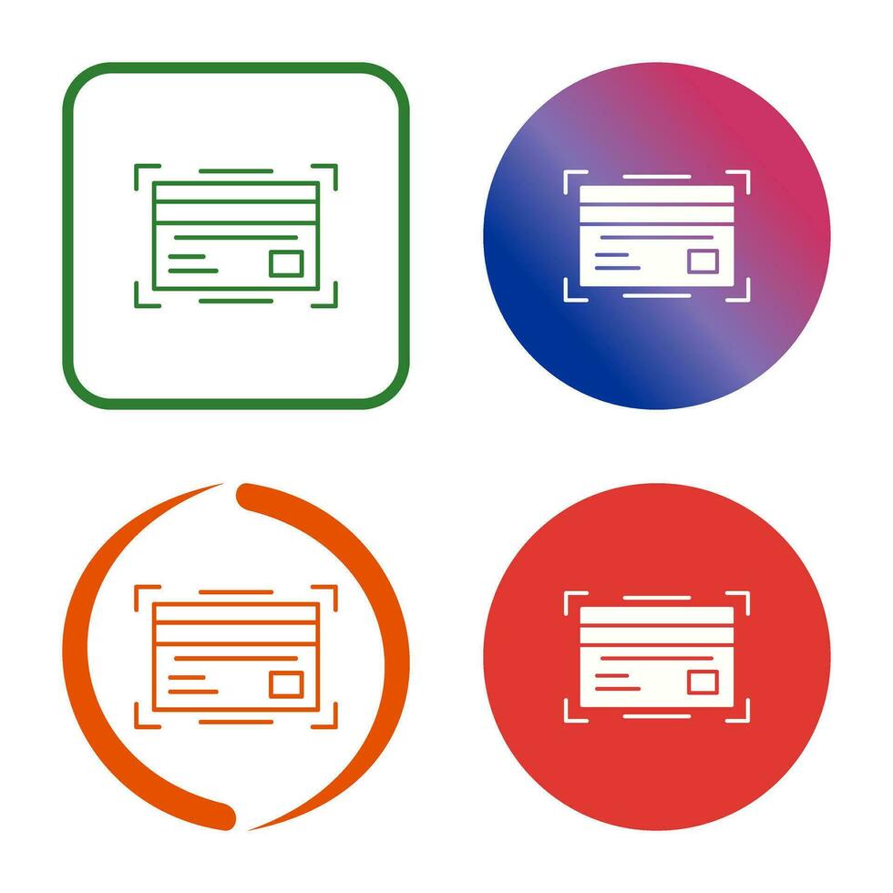 creditcard vector pictogram