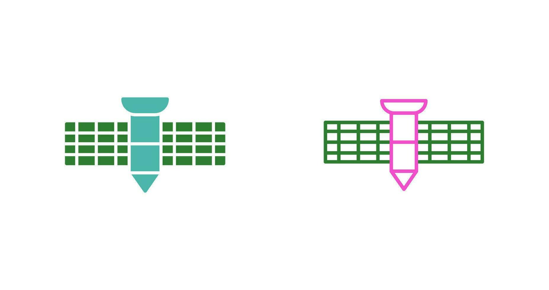 satelliet vector pictogram