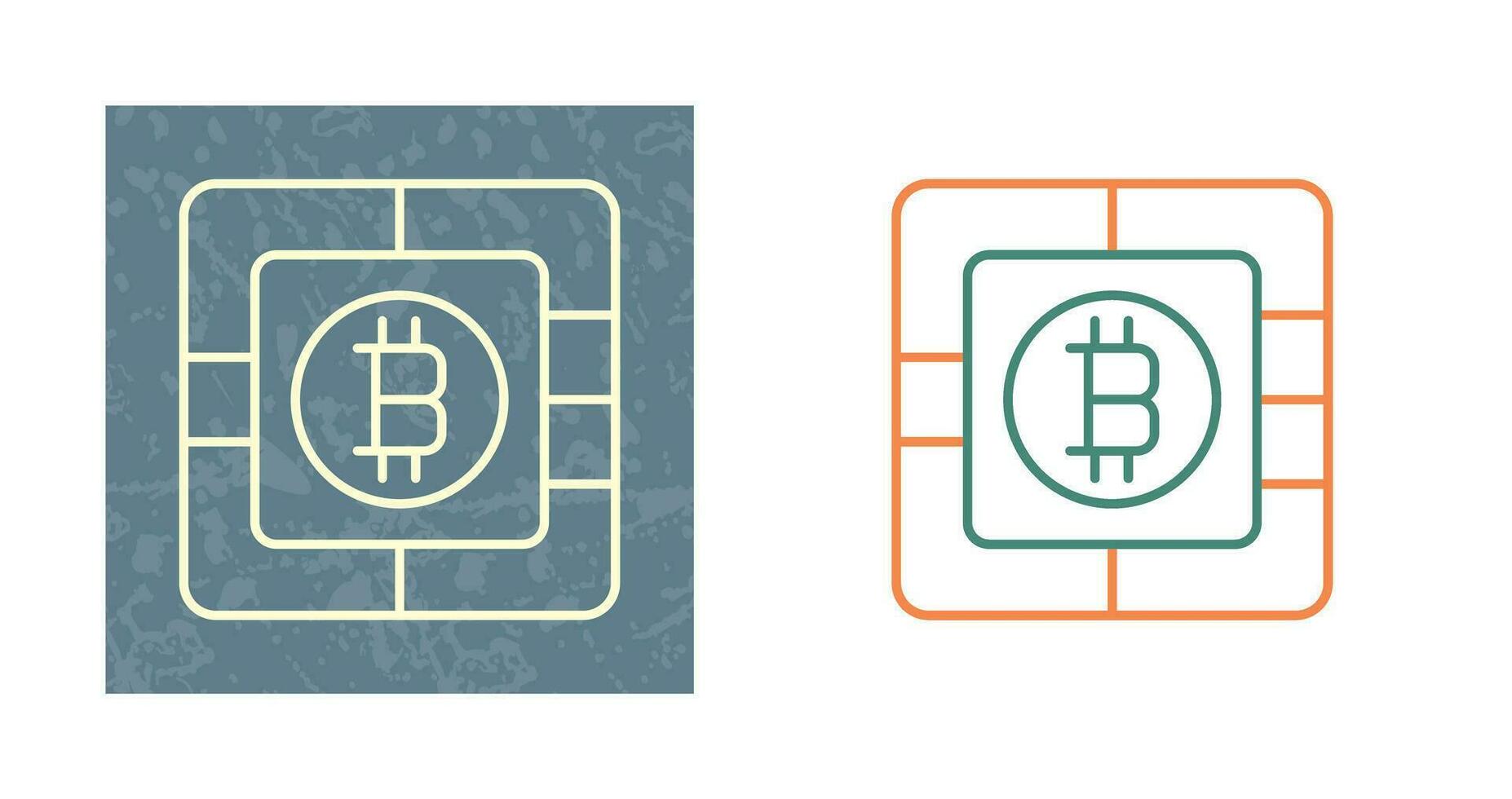 bitcoin spaander vector icoon