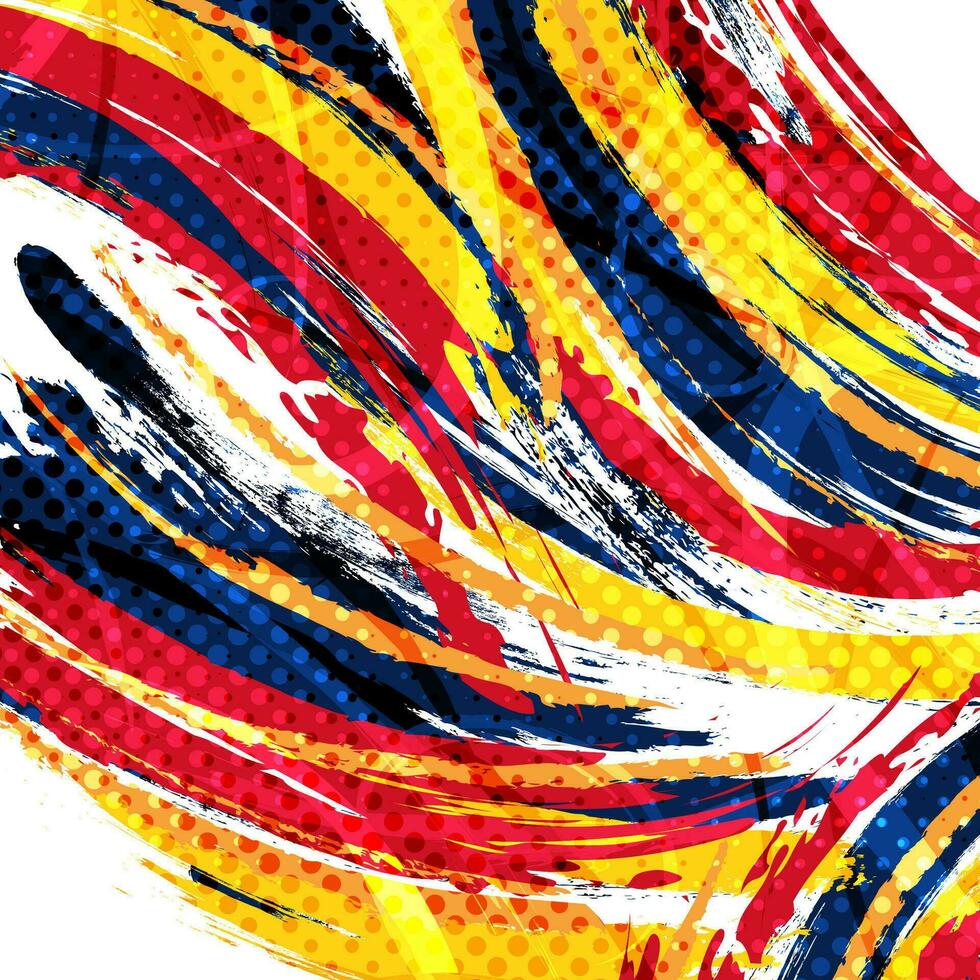 abstract en kleurrijk borstel achtergrond. grunge sport spandoek. borstel beroerte illustratie. krassen en structuur elementen voor ontwerp vector