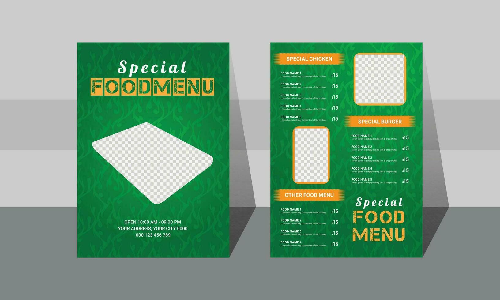 ontwerp lay-out van restaurant menu vector