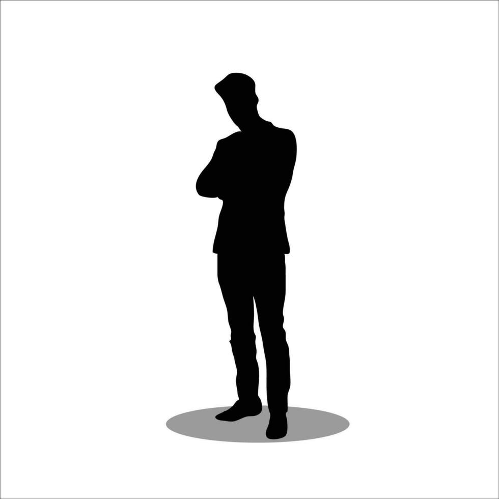 mannen silhouet voorraad vector illustratie