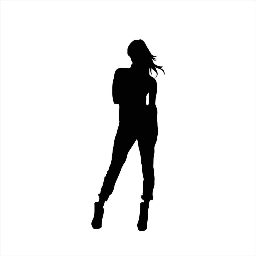 vrouw silhouet vector