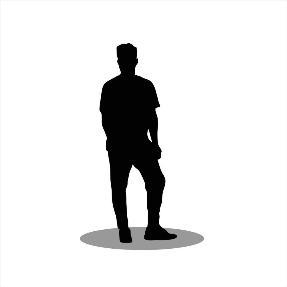 mannen silhouet voorraad vector illustratie