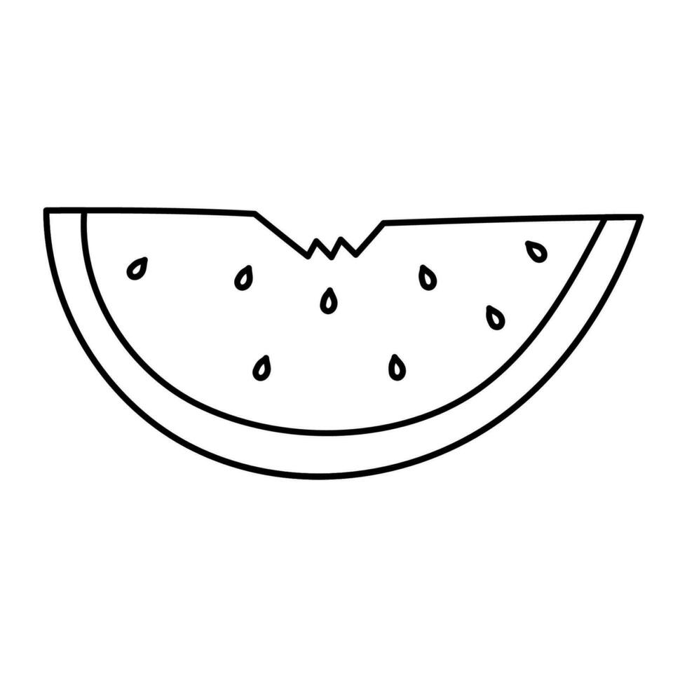 watermeloen fruit voedsel Gezondheid zomer zoet icoon vector