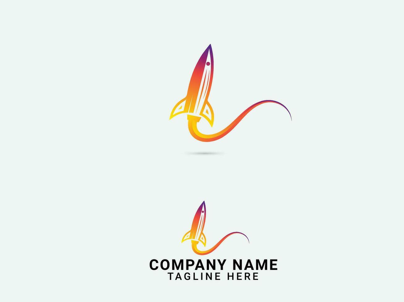 raket logo ontwerp. raket nemen uit vector. lucht. raket lancering logo ontwerp. bedrijf. lucht. creatief. premie. financiën. kleurrijk vector