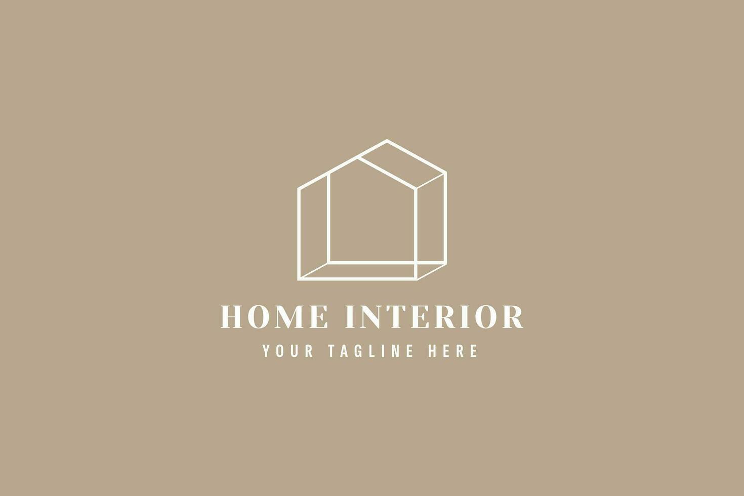 huis interieur logo vector icoon illustratie