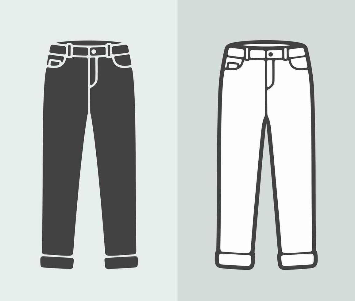 vrouwen denim broek icoon Aan een achtergrond. vector illustratie.