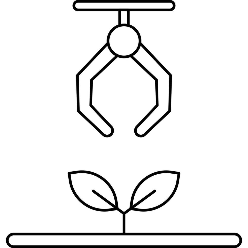 landbouw pictogrammen. lijn kunst stijl icoon vector