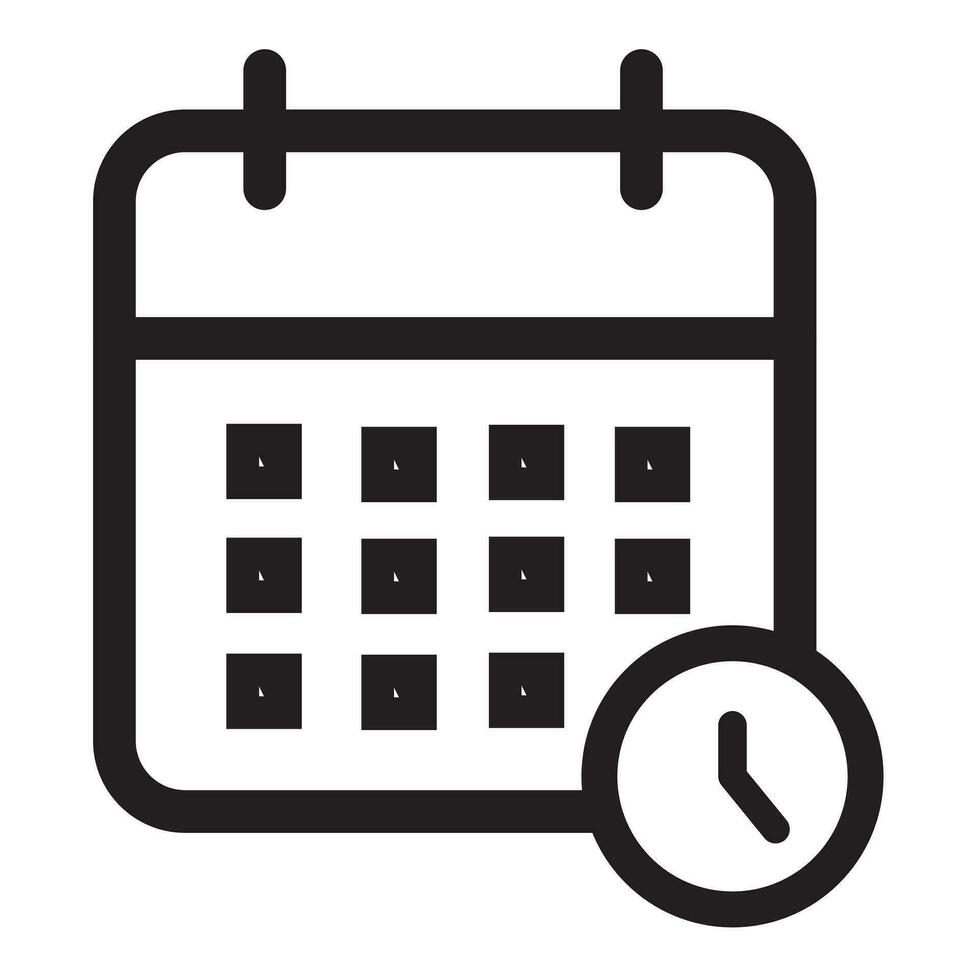 kalender icoon. kalender ontwerper icoon verzameling. evenement organisator herinnering teken. kalender kennisgeving icoon. bedrijf plan schema. voorraad vector. eps 10. illustratie vector