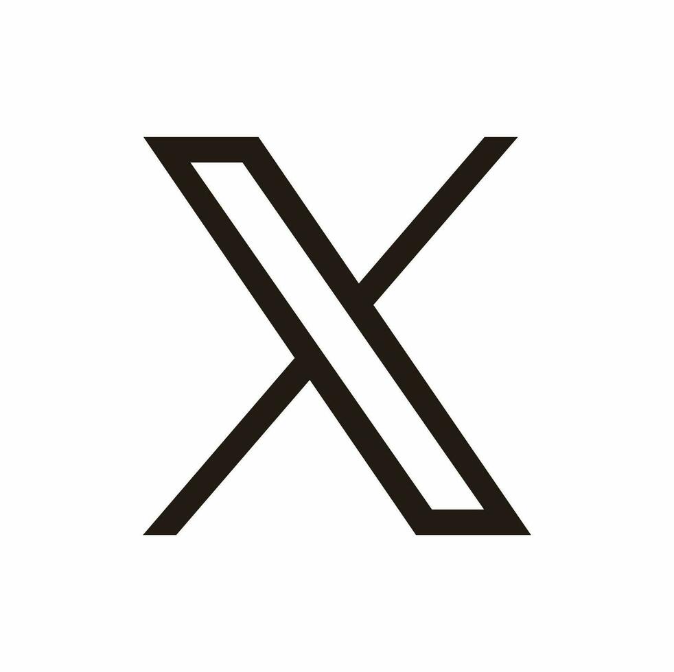 x, nieuw twitter logo vector