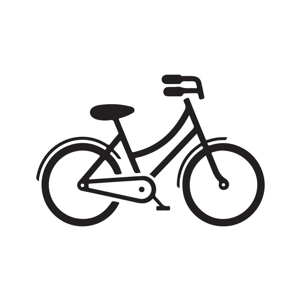 fiets pictogram vectorillustratie vector