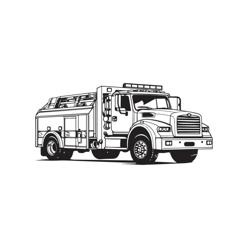 brand vrachtauto vector kunst, pictogrammen, en illustratie
