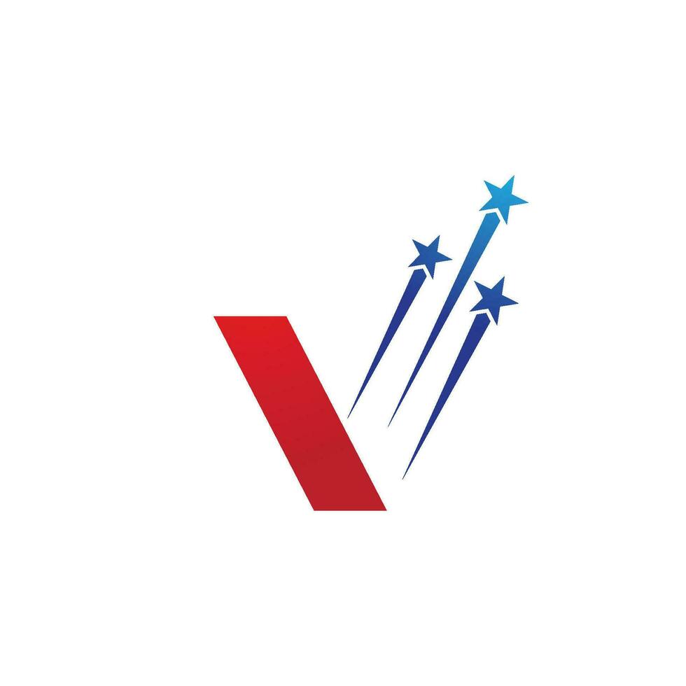 v brief logo sjabloon vector