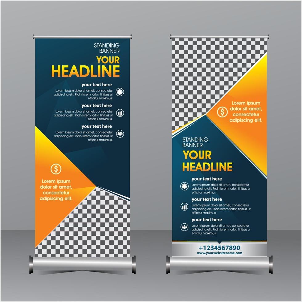 sjabloon voor moderne geometrie staande banner, promotieverkoop vector