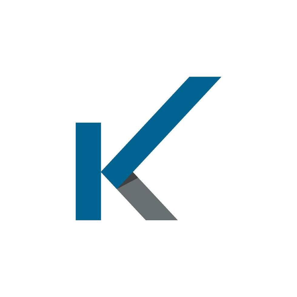 k brief logo sjabloon vector