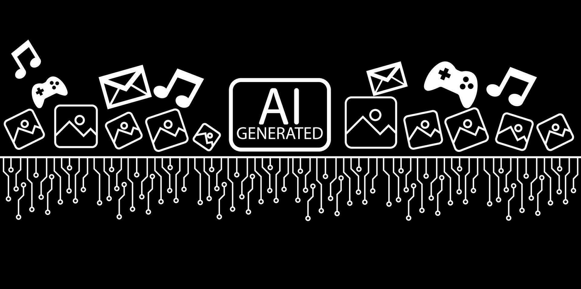 hud ai met stroomkring bord creëren ai generatief afbeelding concept vector concept voor toekomst technologie element achtergrond bedrijf scherm