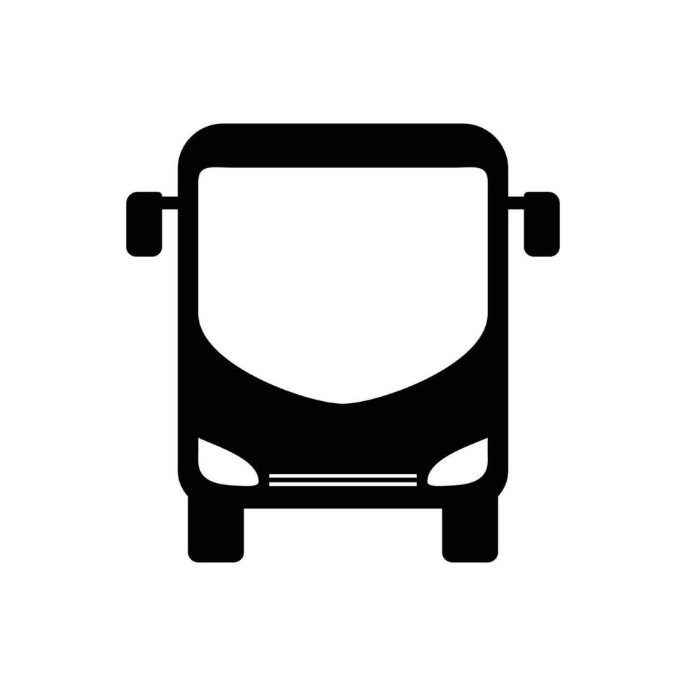bus silhouet ontwerp. reizen vervoer icoon, teken en symbool. vector