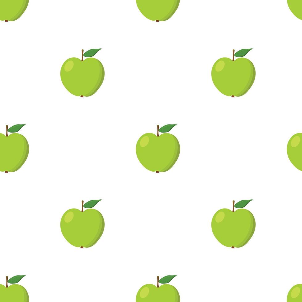 groene appels naadloze achtergrond. patroon met organische vector