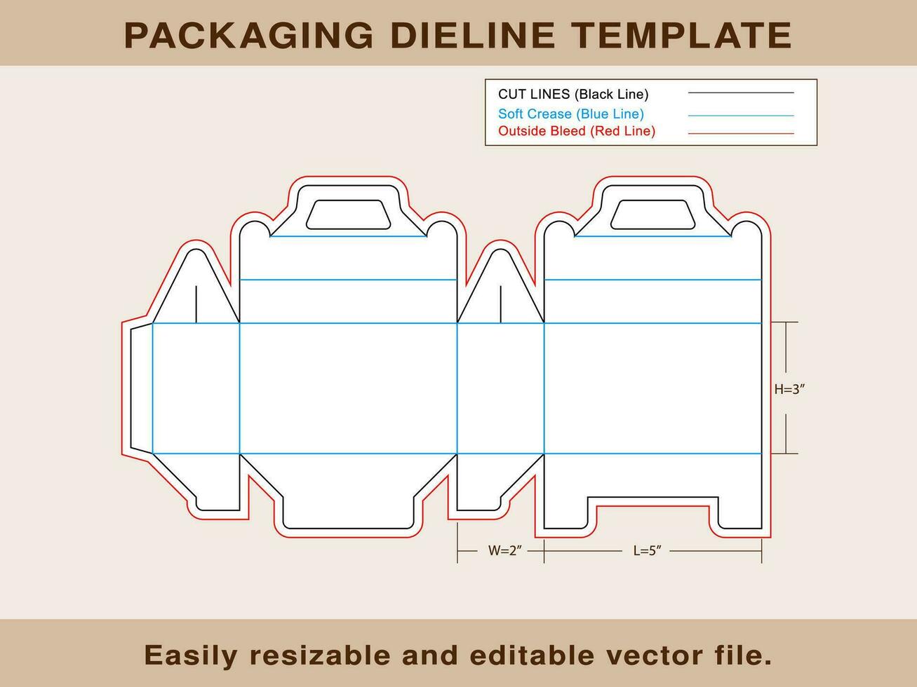 groot kabel doos, geschenk doos, opslagruimte doos, dieline sjabloon vector