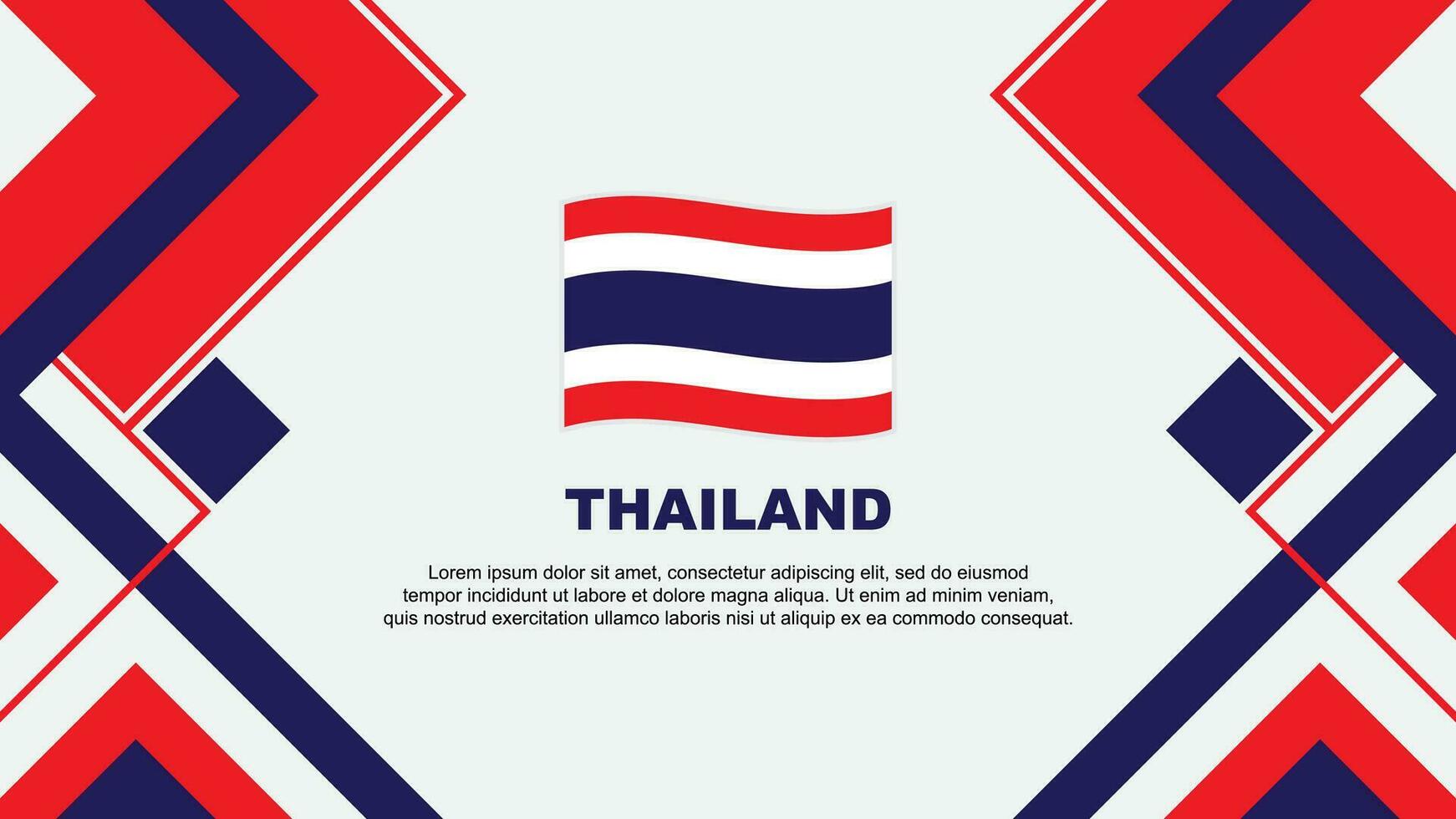 Thailand vlag abstract achtergrond ontwerp sjabloon. Thailand onafhankelijkheid dag banier behang vector illustratie. Thailand banier