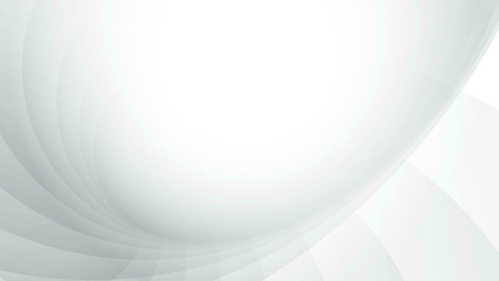 abstract wit en grijs kleur achtergrond met meetkundig ronde vorm geven aan. vector illustratie.