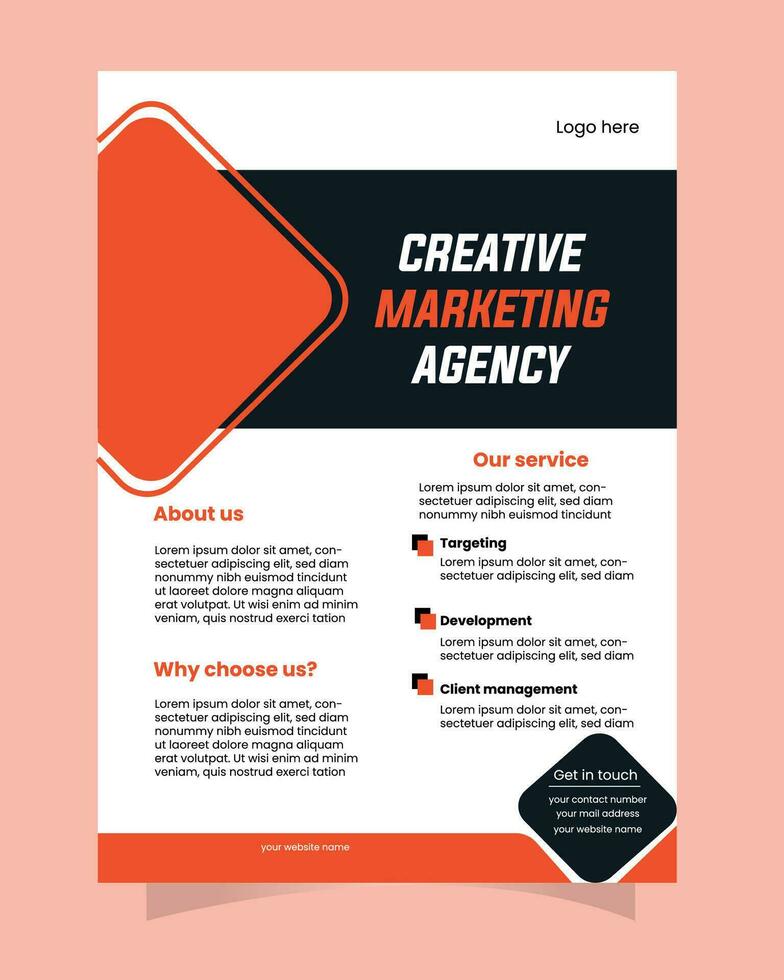 folder ontwerp, brochure, banier vector