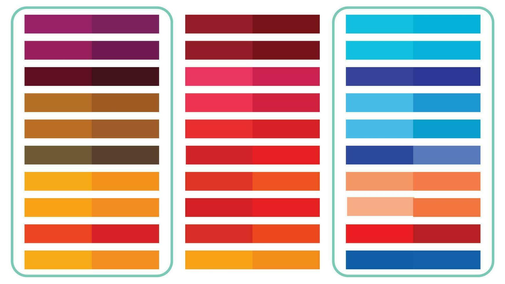 levendig rgb spectrum met warm en koel tonen in een vlak ontwerp vector