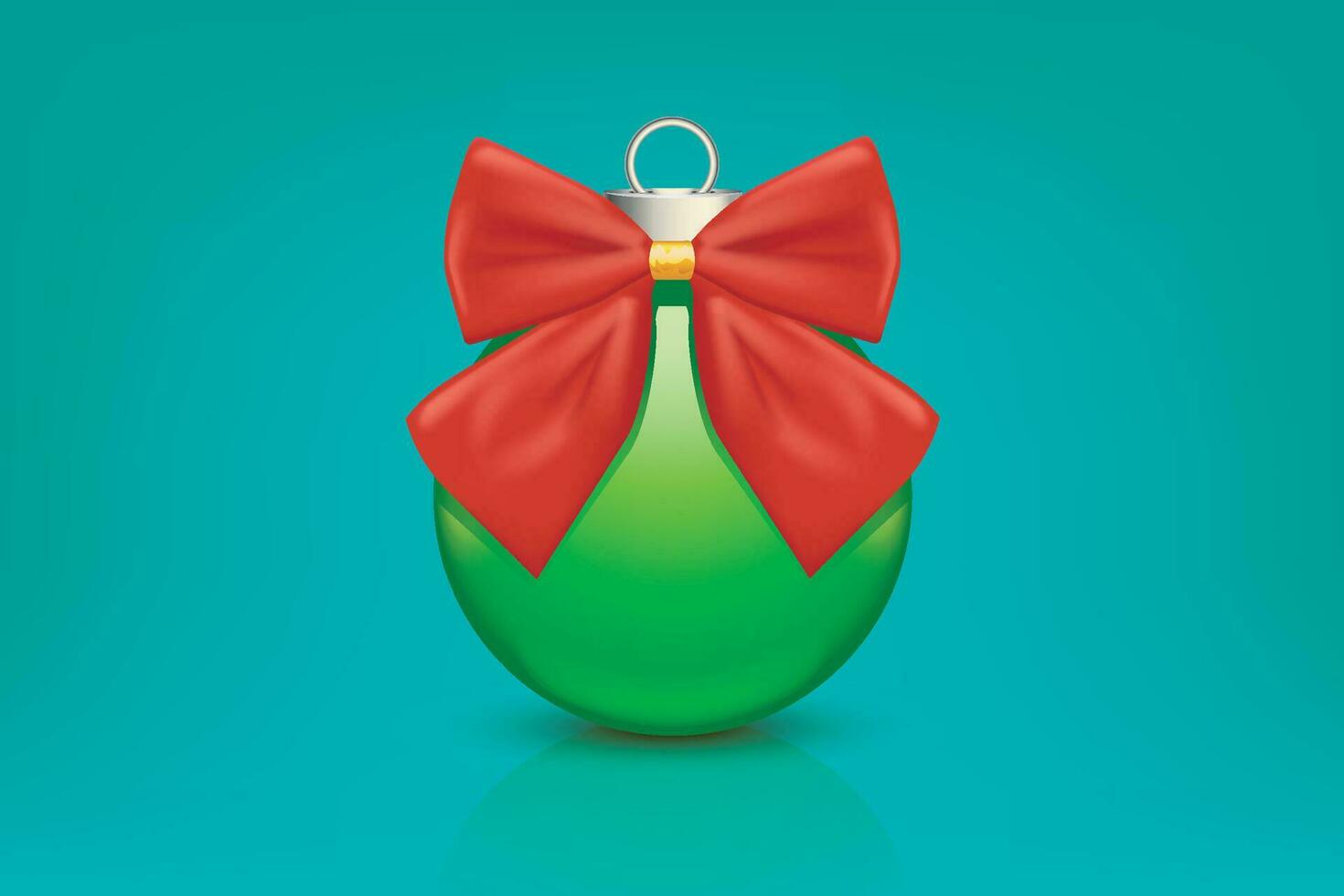 Kerstmis groen ballen vector