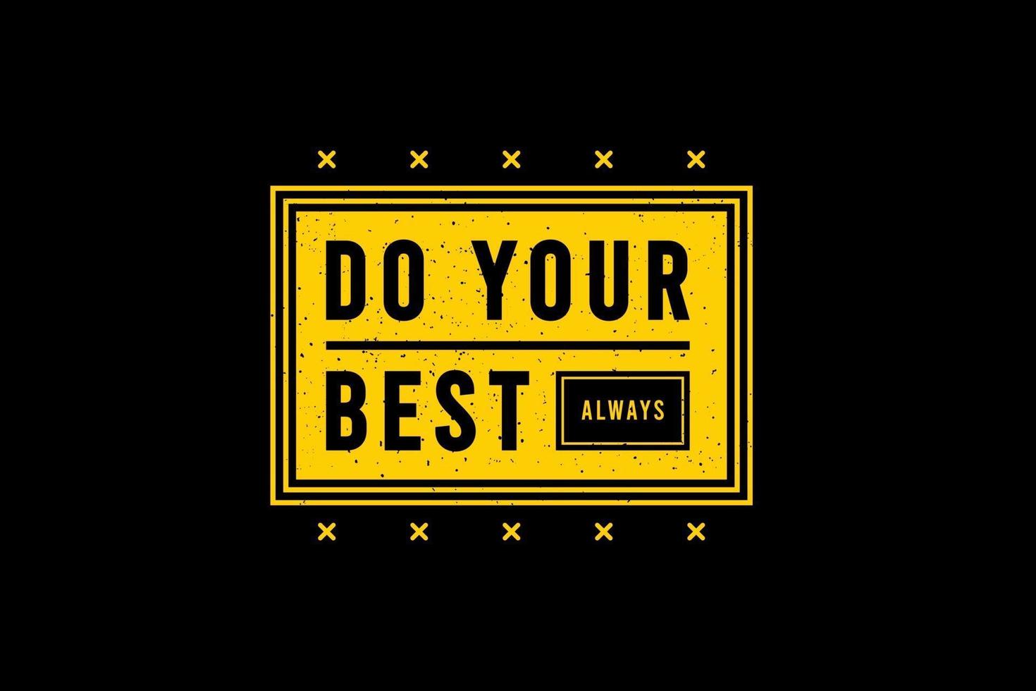 doe altijd je best, t-shirt merchandise mockup typografie vector