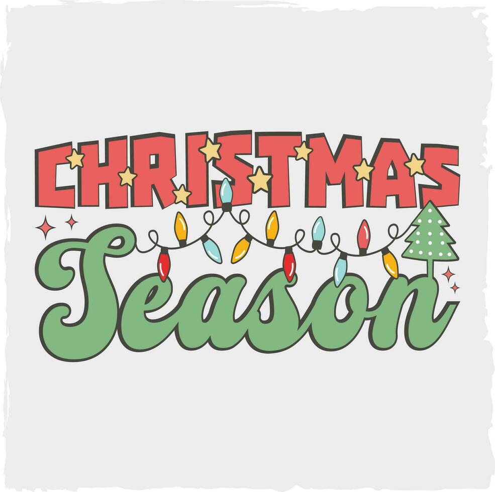 Kerstmis seizoen Victor ontwerp. retro, clip art, png, illustratie, grafisch, tekenfilm t-shirt ontwerp, waterverf, clip art, logo, sticker, sublimatie vector